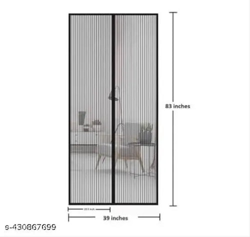 Polyester Magnetic Mosquito Net for Door | Mosquito Curtain for All Door Types & Sizes | Auto-Closing Insect Screen to Keep Mosquito Out