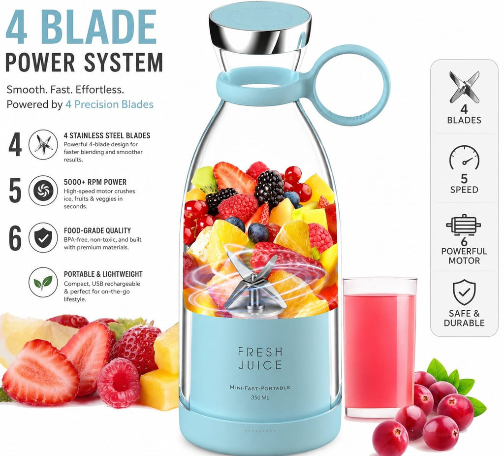 Portable Mini Blender for Fresh Juice